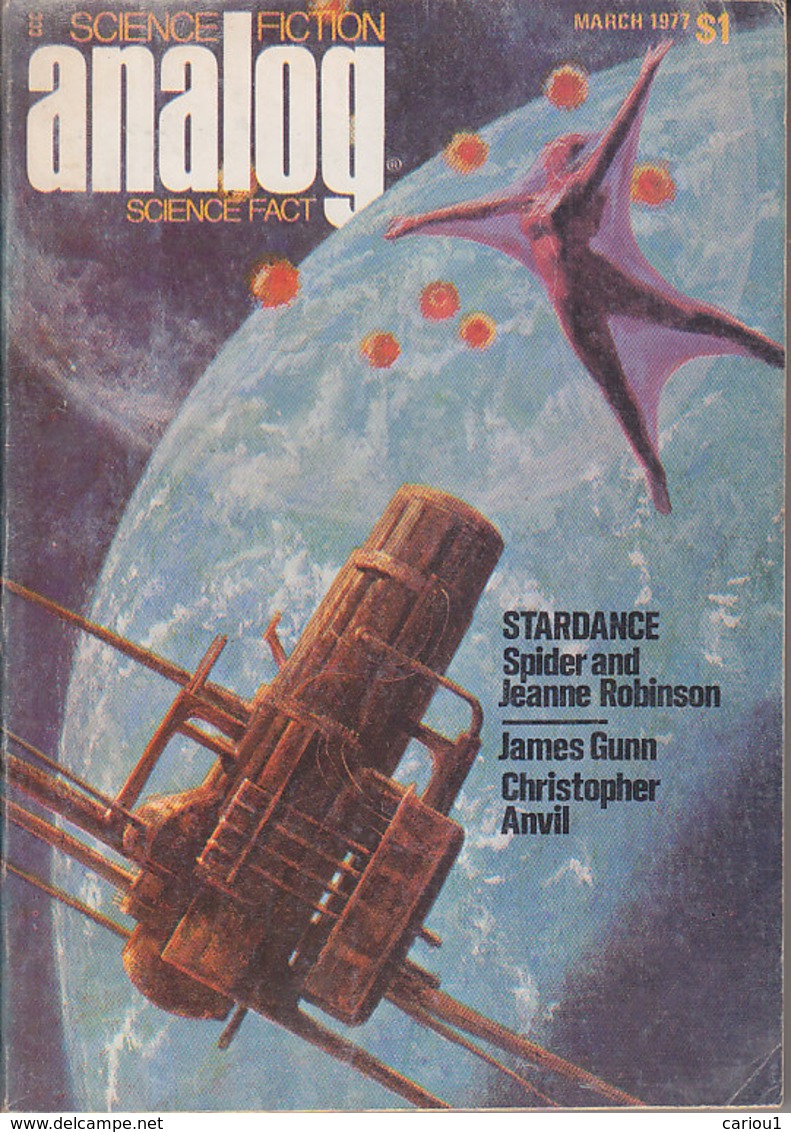 C1  ANALOG 03 1977 SF Pulp STARDANCE Par SPIDER ROBINSON Prix HUGO Gunn BESTER - Fanascienza