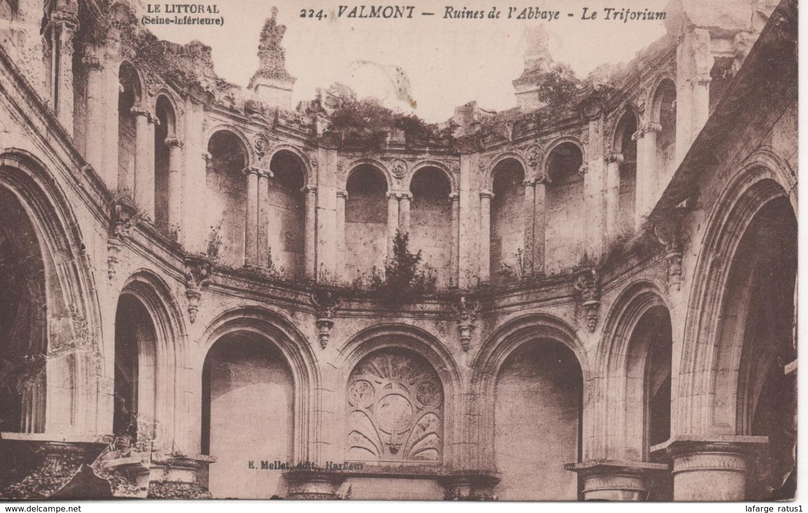 VALMONT RUINES DE L ABBATE LE TRIFORIUM - Valmont