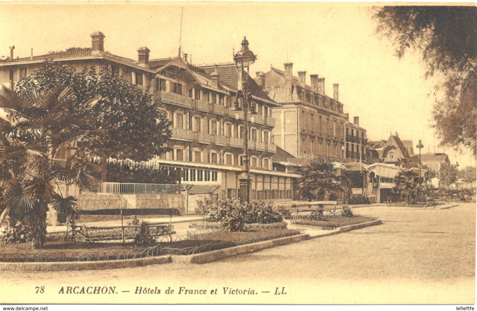 France - Gironde - Arcachon - Hôtels De France Et Victoria - Levy Neurdein Nº 78 - 4684 - Arcachon