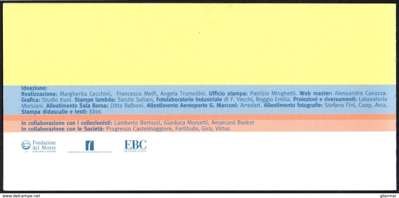 EUROLEAGUE BASKETBALL FINAL 4 - ITALIA 2002 - DEPLIANT MOSTRA GLI ANNI DEL BASKET - LA PALLACANESTRO A BOLOGNA DAL 1929 - Altri & Non Classificati