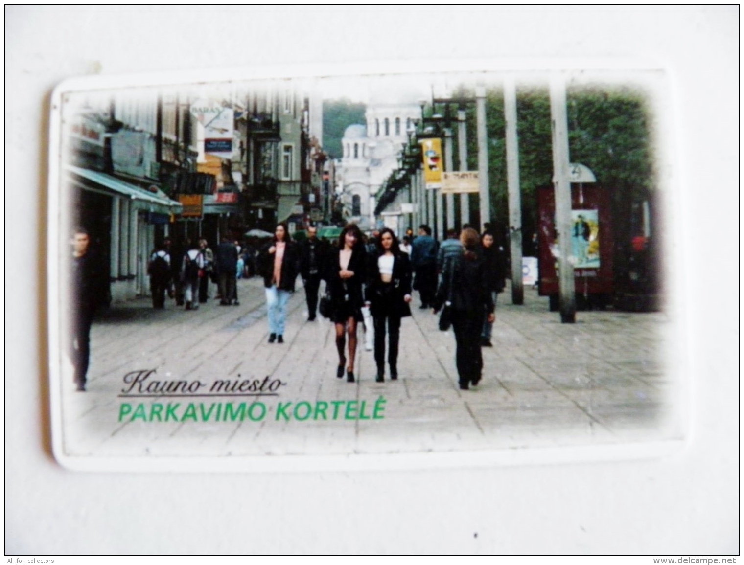 Chip Parking Plastic Card Carte Lithuania Kaunas City 30lt - Other & Unclassified