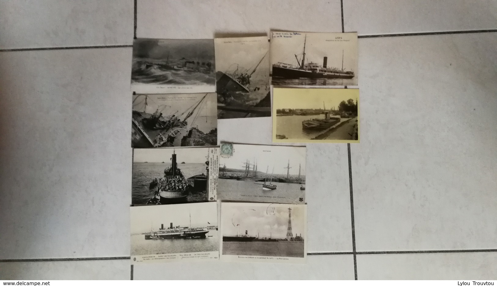 Très Beau Lot De 58 CPA Scanées Thème Bateaux / Transport Maritime / Paquebot / Navire / Nauffrage - 5 - 99 Cartes