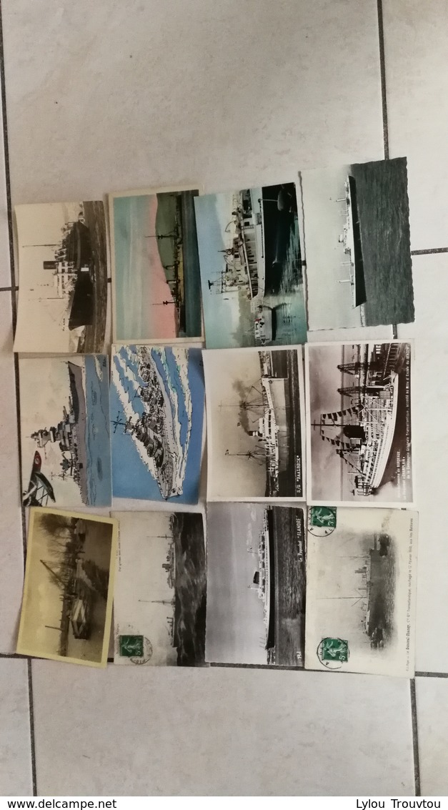 Très Beau Lot De 58 CPA Scanées Thème Bateaux / Transport Maritime / Paquebot / Navire / Nauffrage - 5 - 99 Cartes