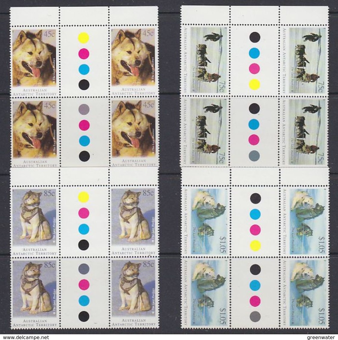 AAT 1994 Huskies 4v Gutter (+traffic Lights)(pair)  ** Mnh (37725) - Unused Stamps