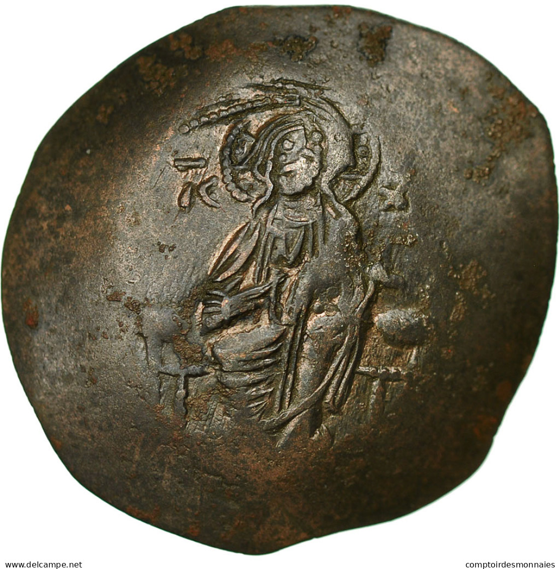 Monnaie, Manuel I Comnène, Aspron Trachy, TTB, Billon, Sear:1966 - Byzantines