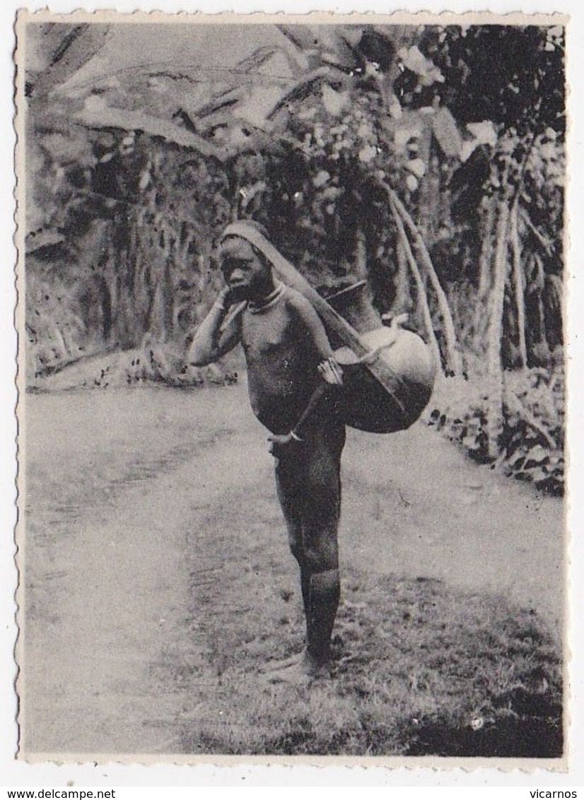 PHOTO CONGO BELGE Porteuse D'eau Ruwenzori - Congo Belge