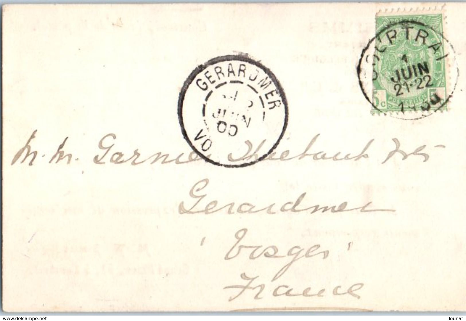 COURTRAI - M.W. SIMMS - Herdmann & Cie  Année 1900 - Entiers Postaux (dimensions 11.2 X 7.4cm) - Kortrijk