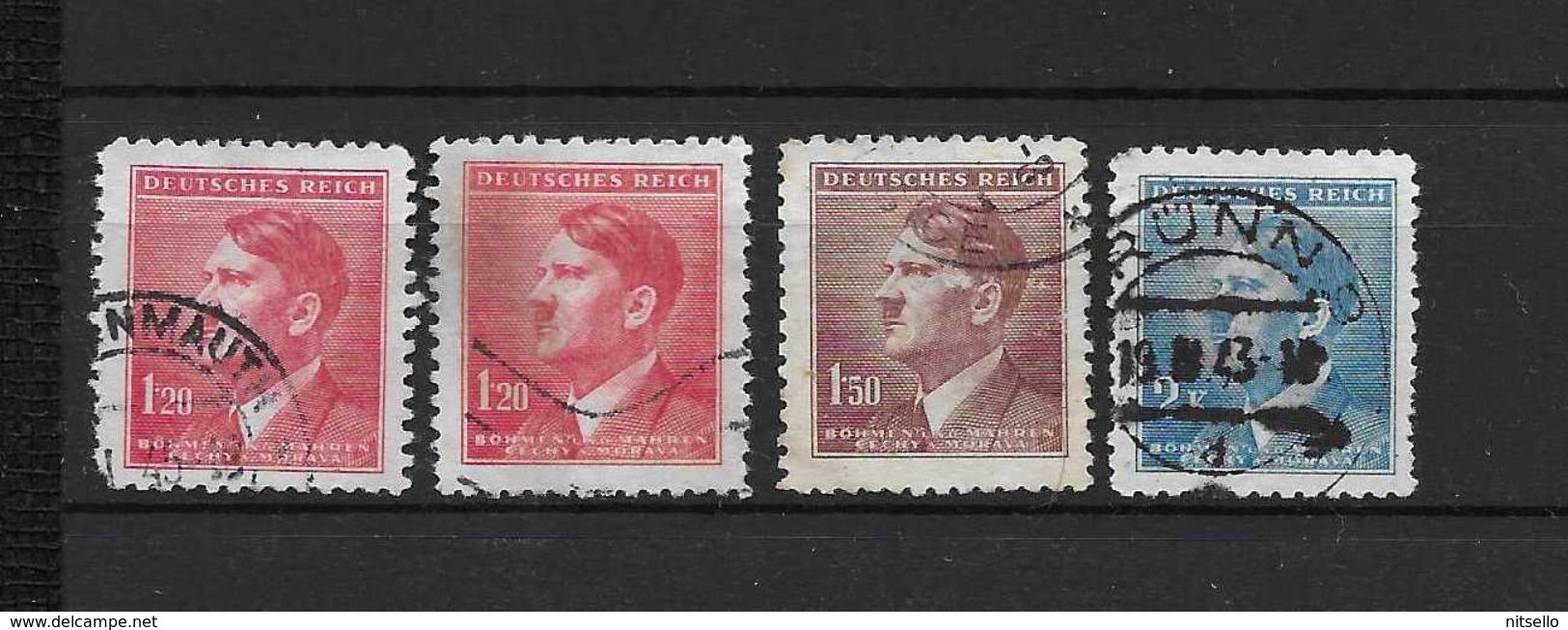 LOTE 2148 ///  BOHEMIA Y MORAVIA   YVERT Nº:  84+85+87 - Used Stamps