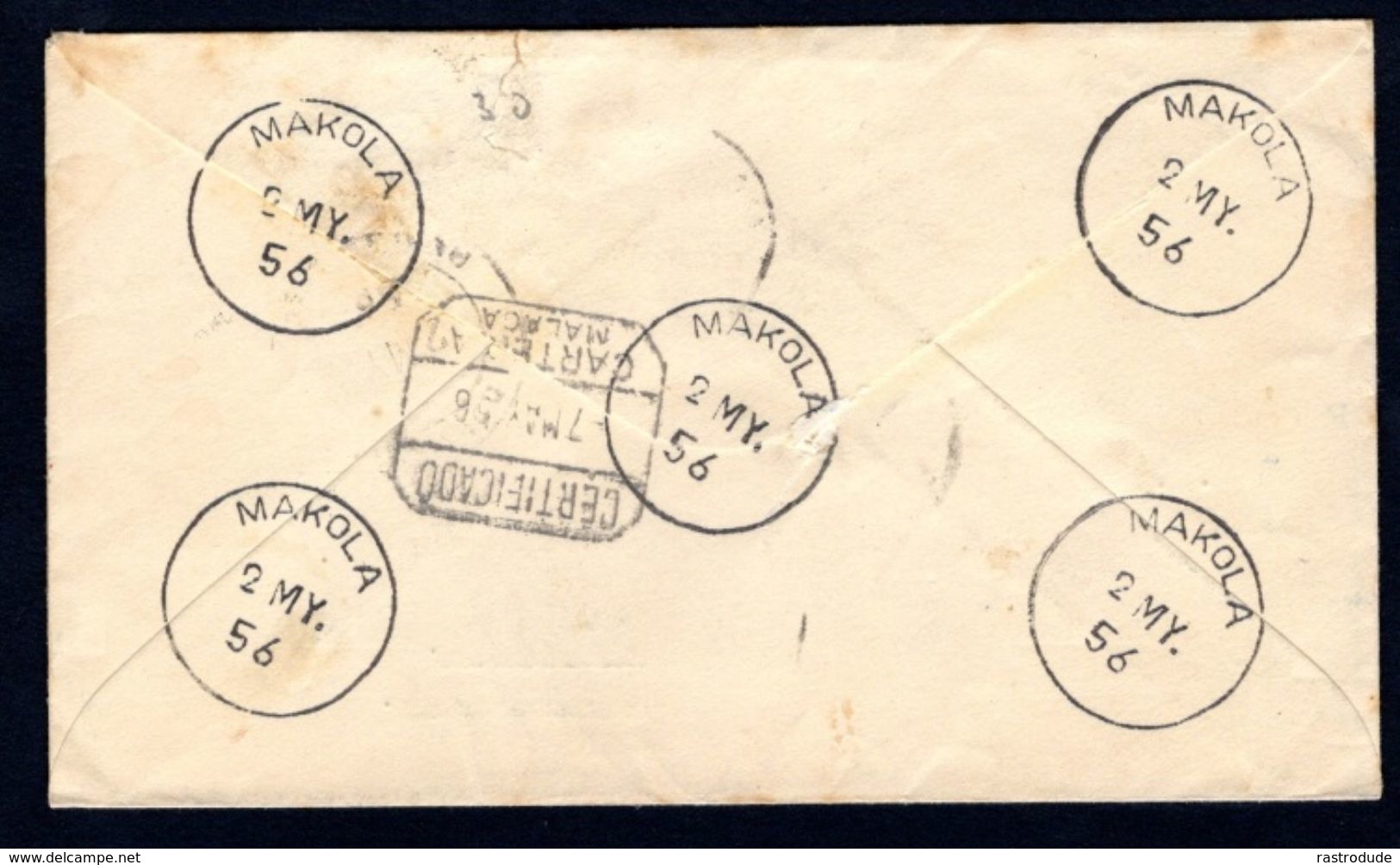 1957 Ceylon - Registered Airmail Cover To Spain - Sri Lanka - Sri Lanka (Ceylon) (1948-...)