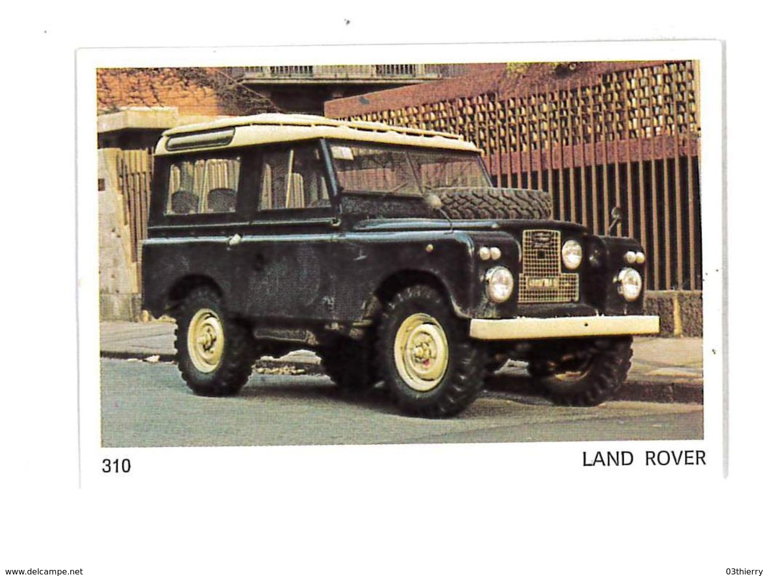 CHROMO IMAGE AUTOMOBILE AMERICANA MUNICH N°310 LAND ROVER - Other & Unclassified