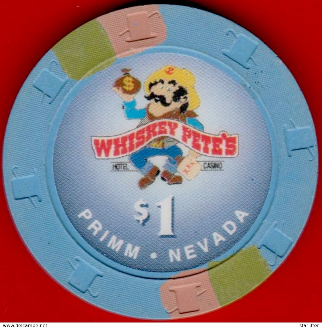 $1 Casino Chip. Whiskey Pete's, Primm, NV. K92. - Casino