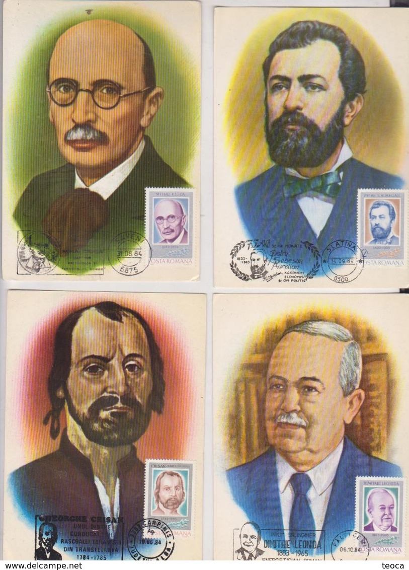 MAXIMUM CARD ROMANIA, CRISAN, PETRE S. AURELIAN, MIHAI CIUCA,DIMITRIE LEONIDA - Maximumkarten (MC)