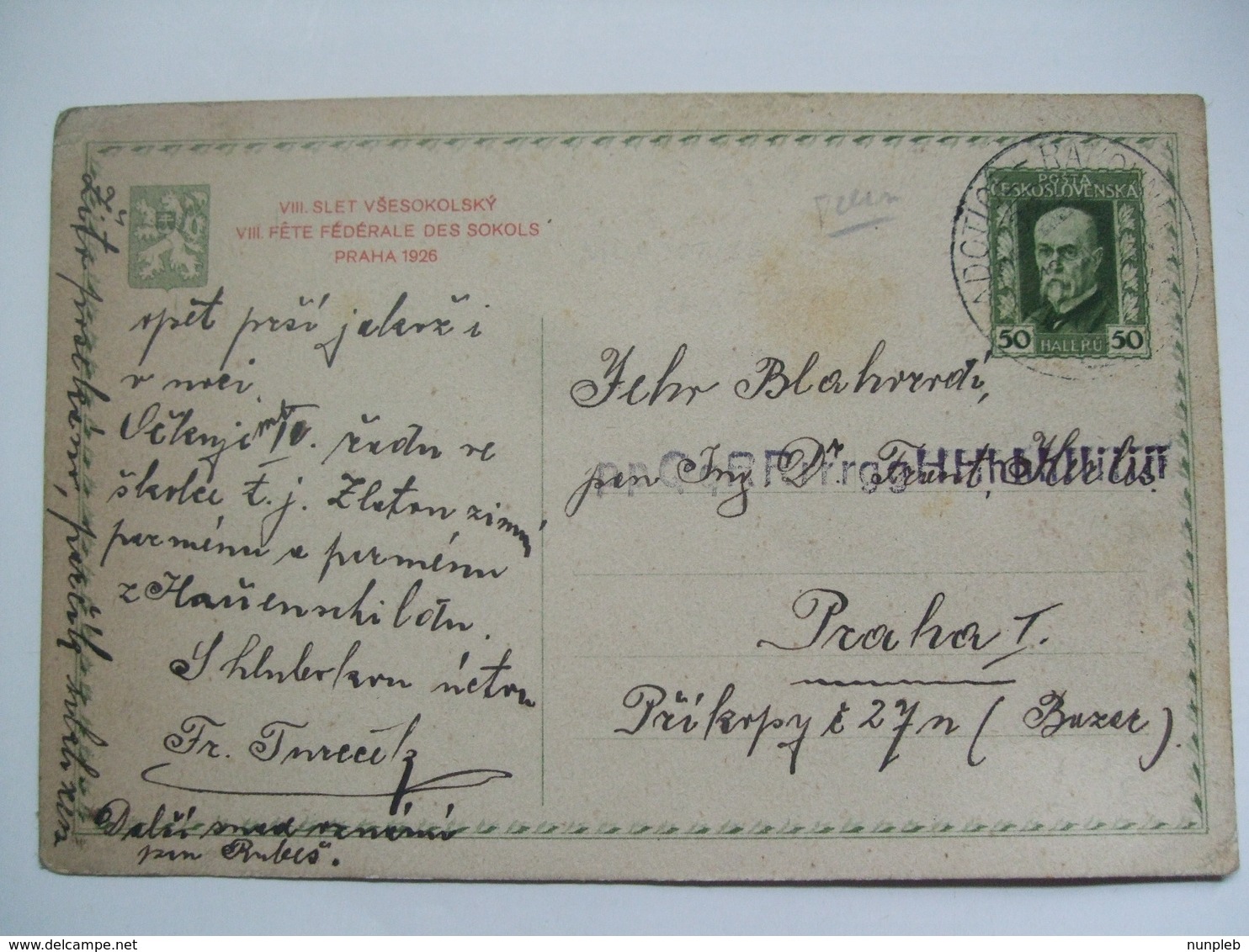 CZECHOSLOVAKIA - 1926 Postcard Mladotice To Prague - Covers & Documents