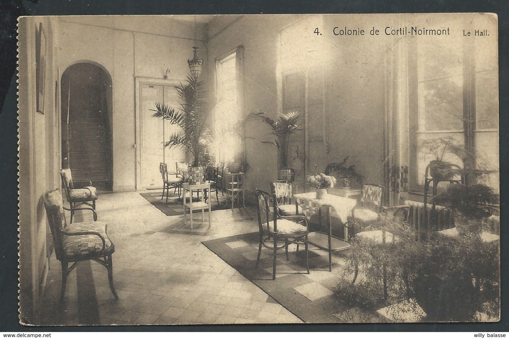 +++ CPA - Colonie De CORTIL NOIRMONT - Le Hall  // - Chastre