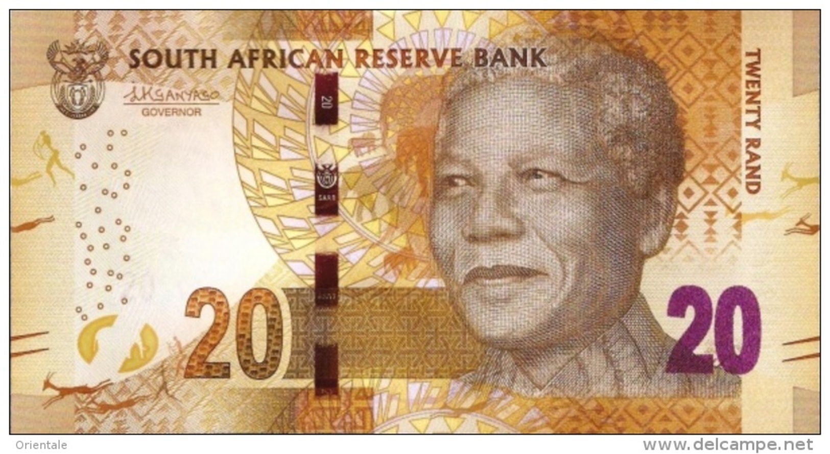 SOUTH AFRICA P. 139 20 R 2016 UNC - Suráfrica