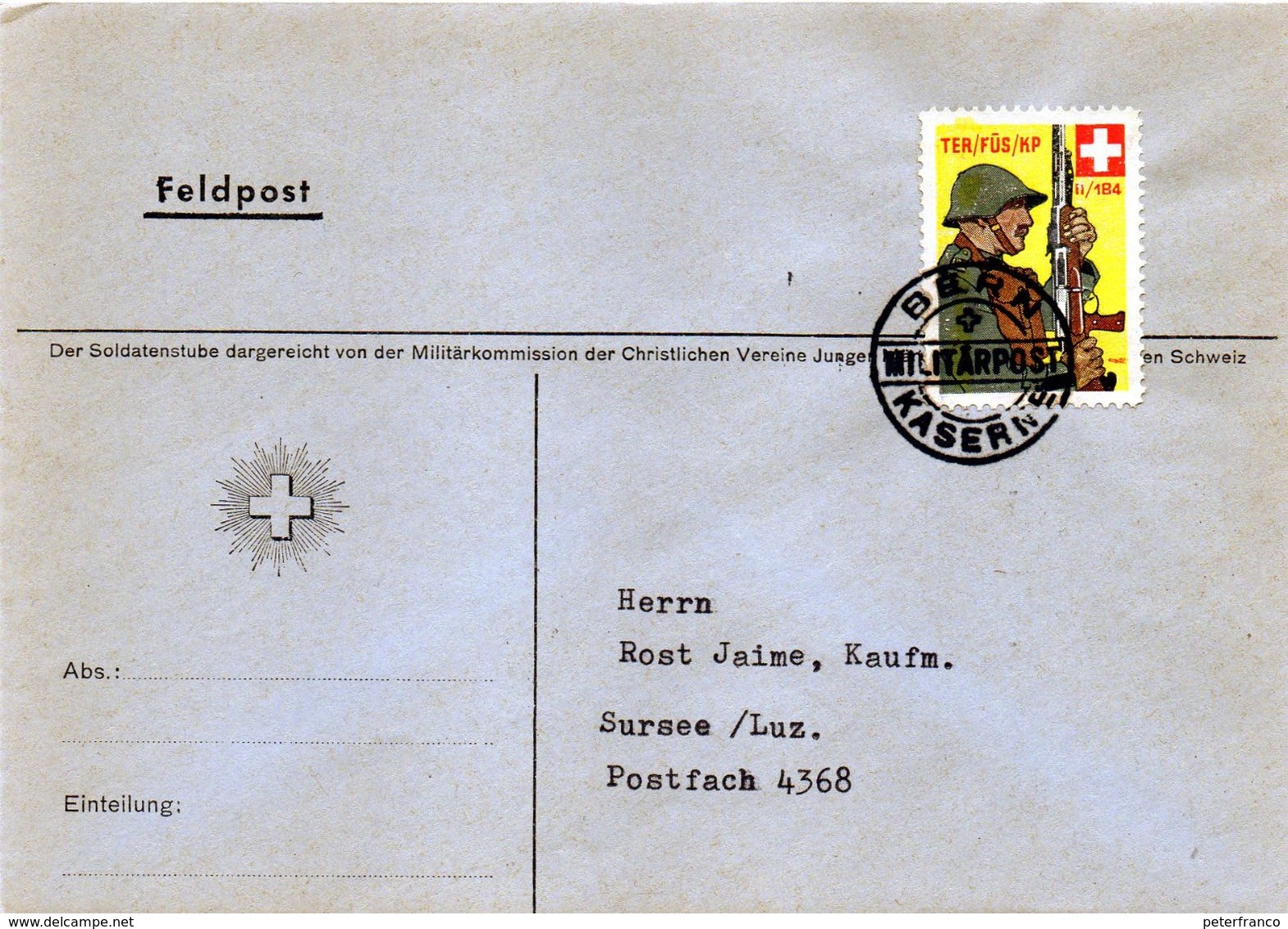 B -  Svizzera - Feldpost - Postmarks