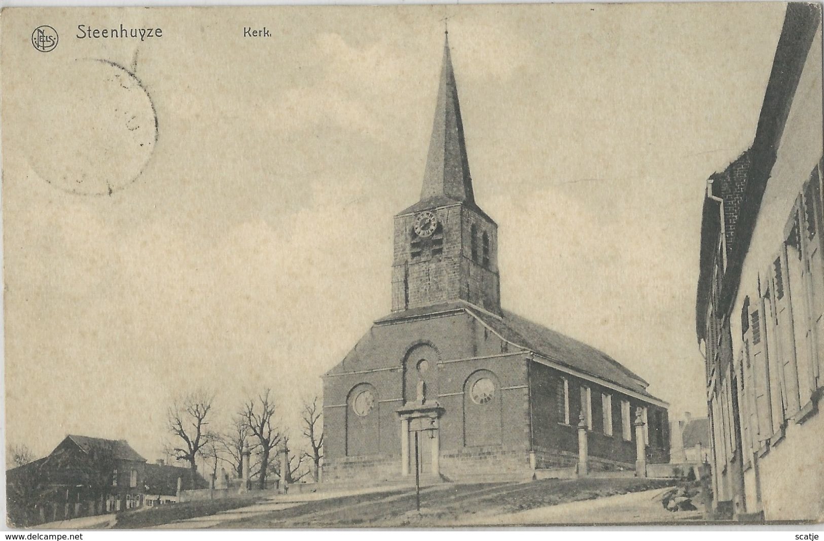 Steenhuyze    Kerk   -    1910  Naar  Bruges - Herzele