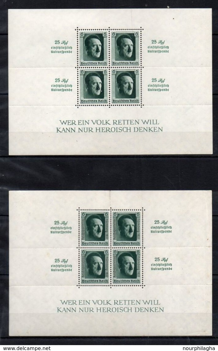 III REICH BF 09 ET 10 1er Choix - Unused Stamps