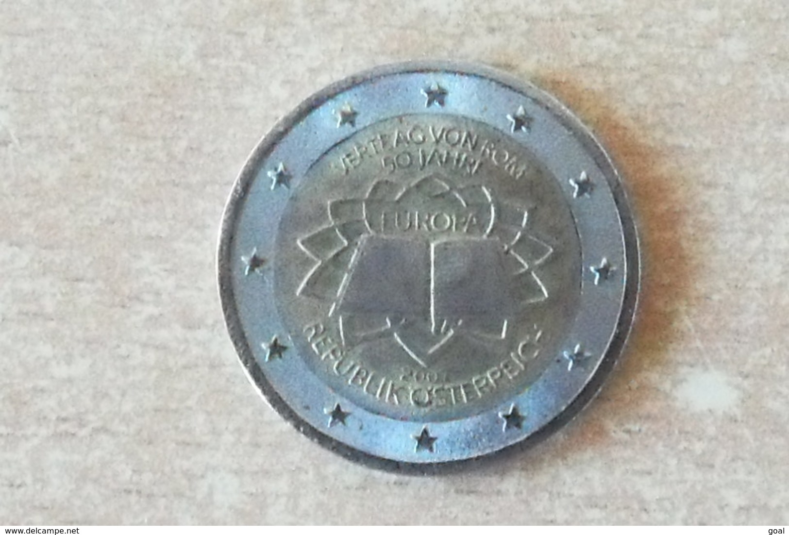 2 Euros Désaxé/SUP./Autriche Commémorative 2007/coins Bouché+Divers Défauts/Strie Et Légende Conforme;Magnétique=Vrai. - Variétés Et Curiosités