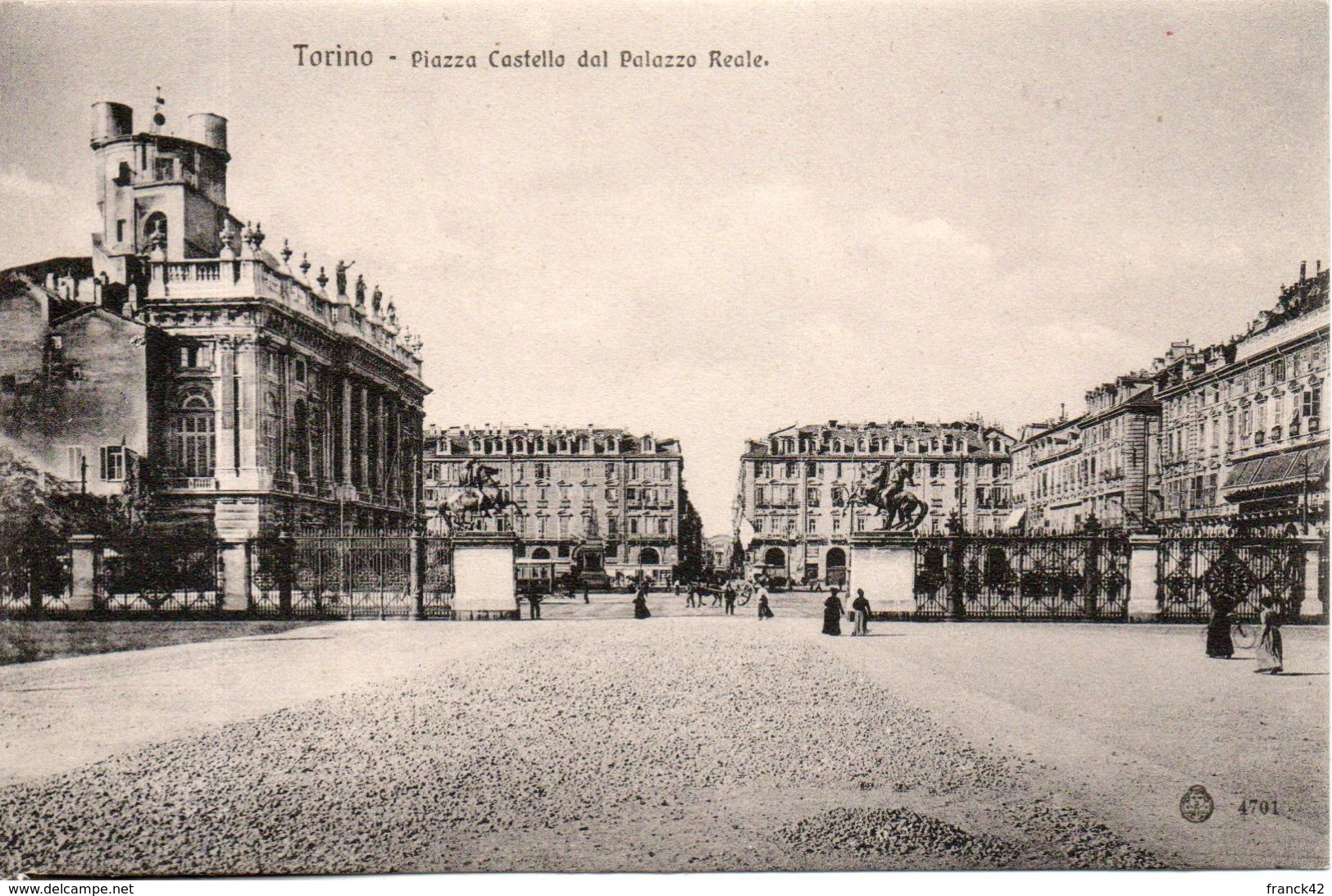 Italie. Torino. Piazza Castello Dal Palazzo Reale - Palazzo Reale