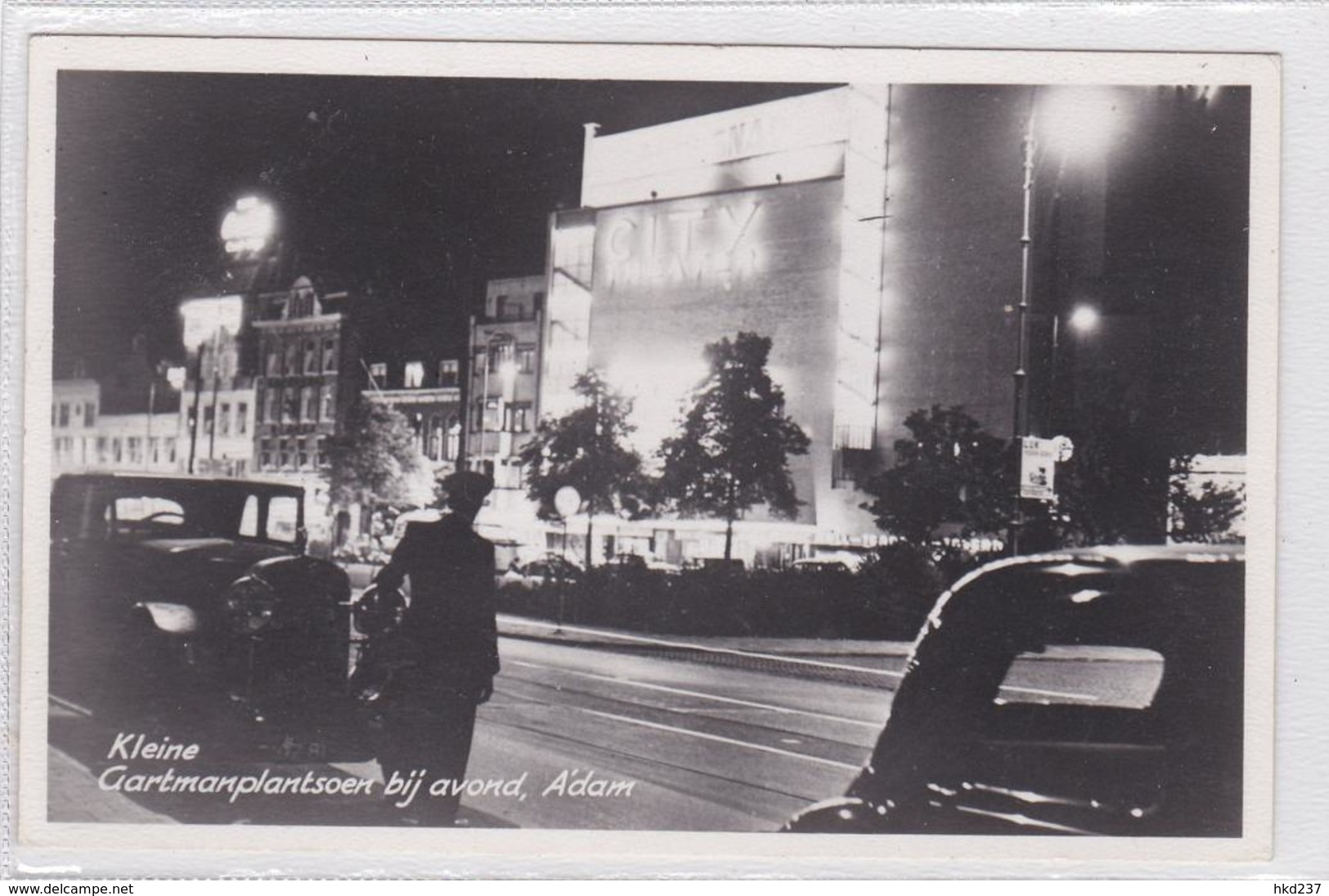 Amsterdam Kleine Gartmanplantsoen Bij Avond City Theater Oude Auto's # 1952   1513 - Amsterdam