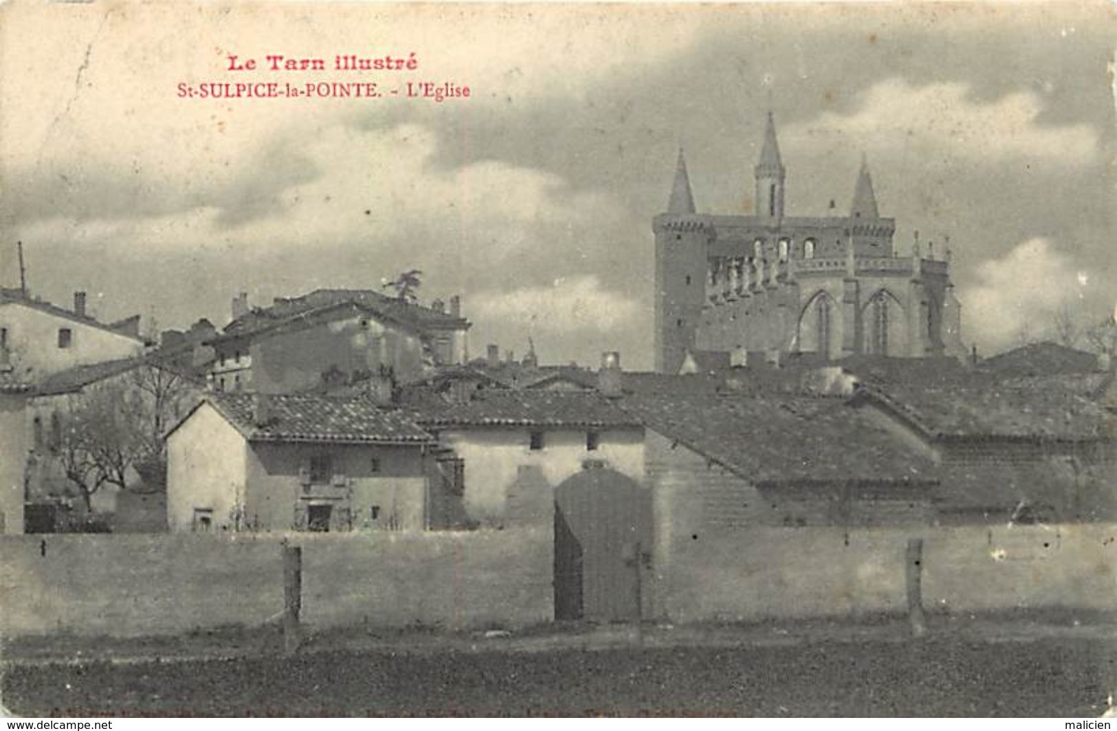 -ref-W714- Tarn - Saint Sulpice La Pointe - St Sulpice La Pointe - L Eglise Et Son Quartier - Carte Bon Etat - - Saint Sulpice