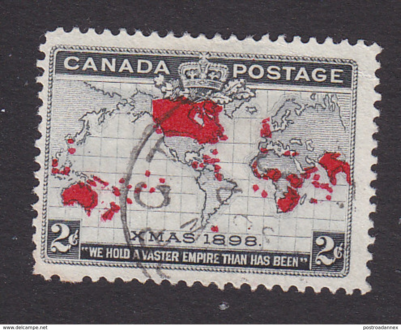 Canada, Scott #85, Used, Map, Issued 1898 - Used Stamps