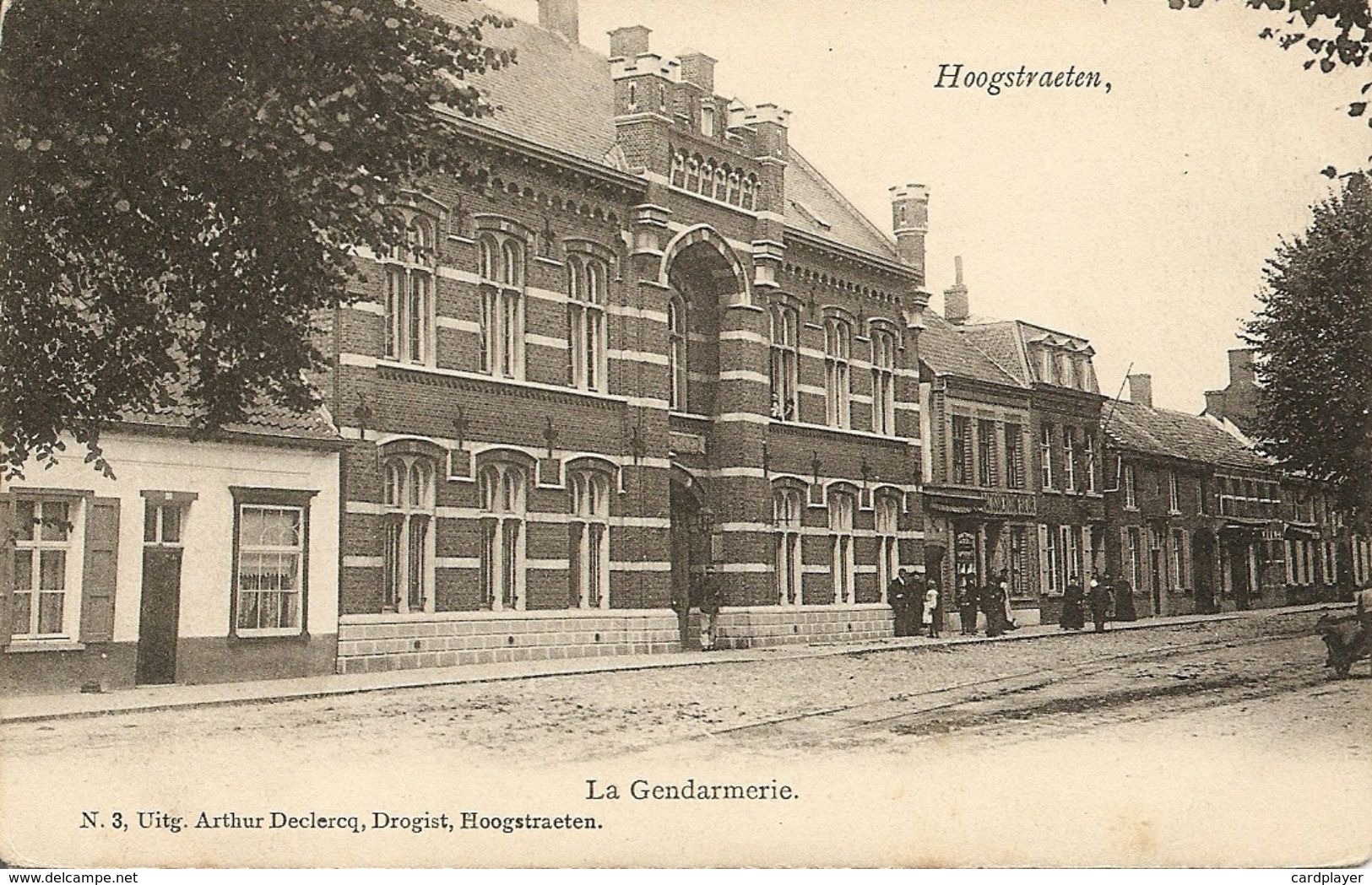 HOOGSTRAETEN - Gendarmerie - Animatie - Uitg. Arthur Declercq, Drogist - Rond 1910 - Hoogstraten