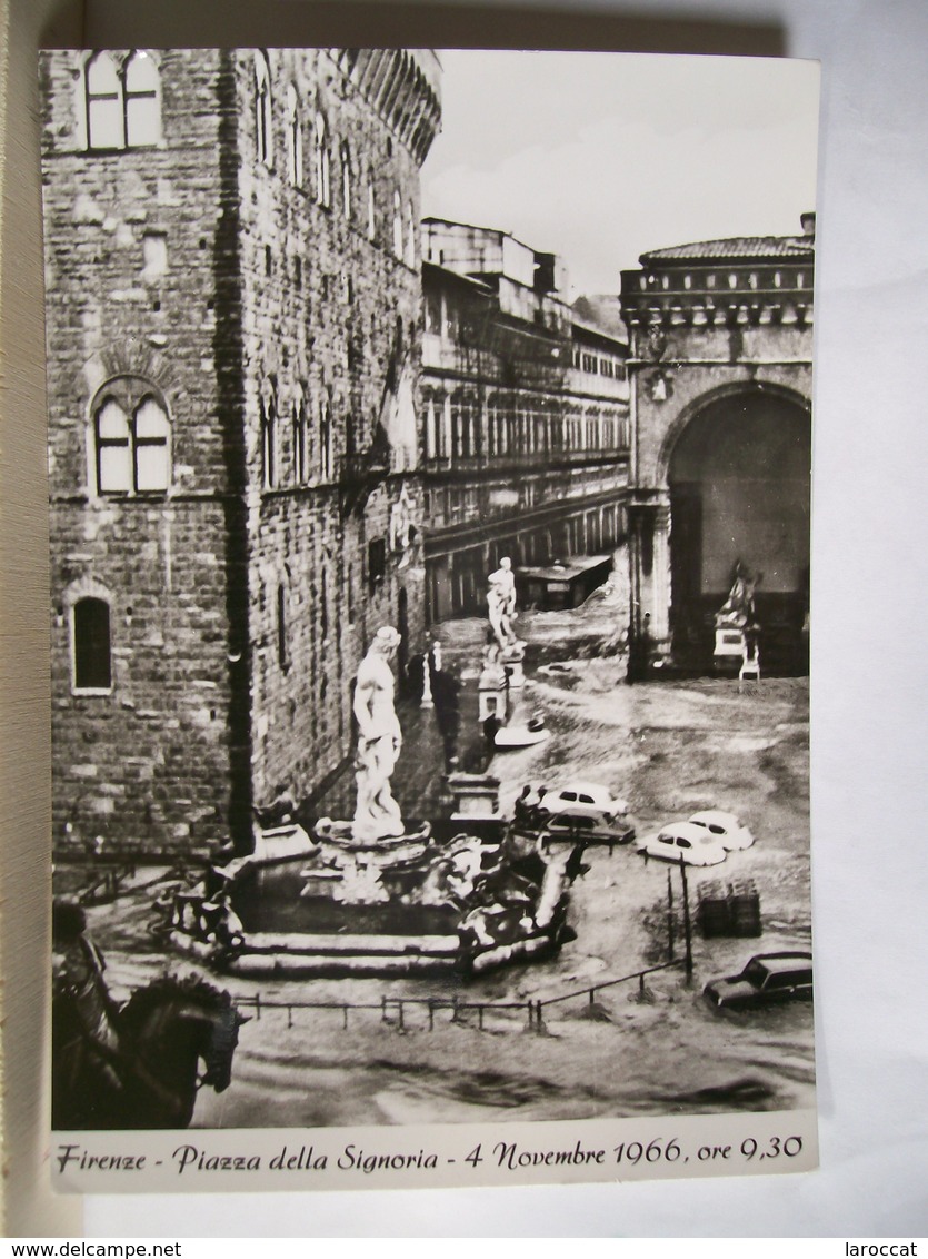 Firenze - Alluvione 4 Novembre 1966 - Piazza Della Signoria - 2 Scans. - Firenze (Florence)