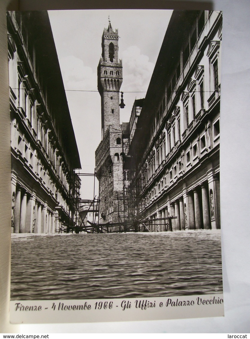 Firenze - Alluvione 4 Novembre 1966 - Uffizi E Palazzo Vecchio  - 2 Scans. - Firenze (Florence)