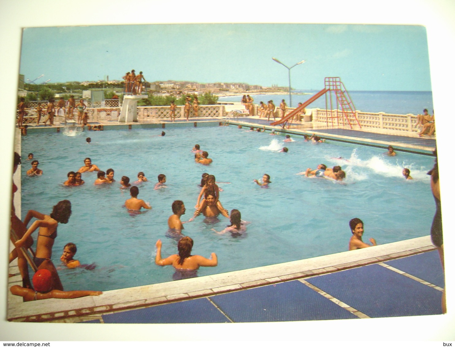 MOLFETTA  LIDO ALGA  MARINA  PISCINA    FONDO NEGOZIO    VECCHIE CARTOLINE  PUGLIA   NON VIAGGIATA - Molfetta