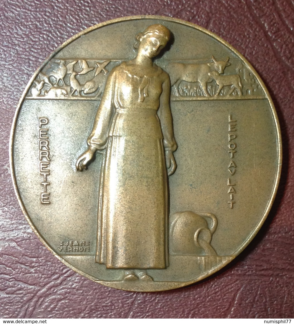 FRANCE - Médaille PERRETTE / LE POT AU LAIT Par Jean Vernon - Professionals / Firms