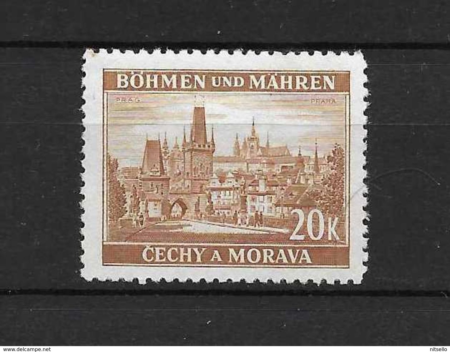 LOTE 2148 A  ///  BOHEMIA Y MORAVIA   YVERT Nº: 37 NSG - Used Stamps