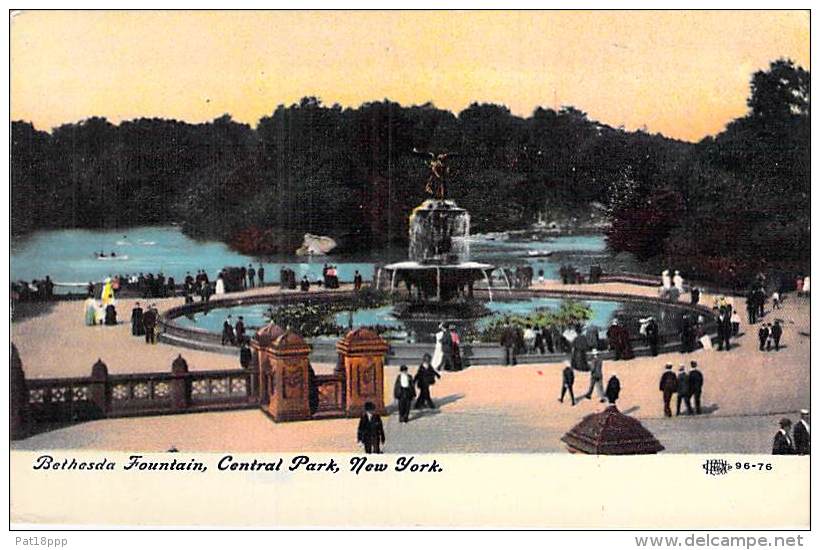 USA Etats Unis ( NY New York ) NEW YORK CITY : Central Park - Bethesda Fountain - CPA - NORTH AMERICA - Central Park