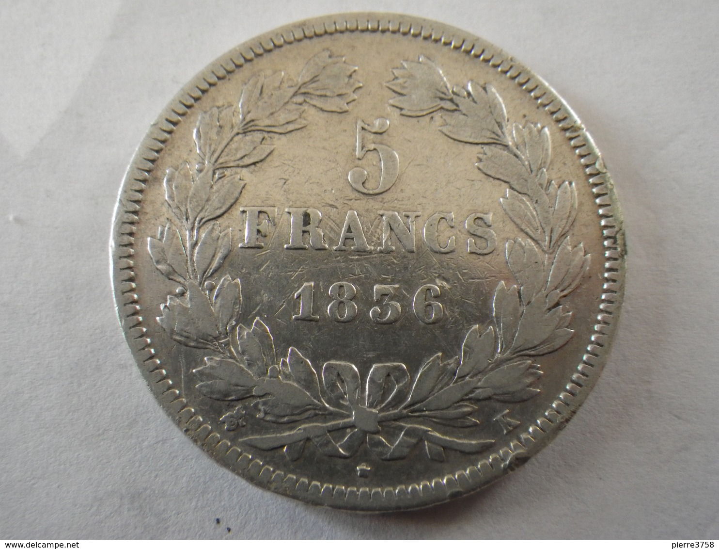 5 Francs Louis Philippe I (1836K) - Autres & Non Classés