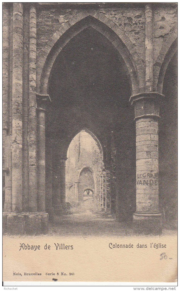 Villers-La-Ville -  Abbaye De Villers - Colonnade Dans L'église - Villers-la-Ville