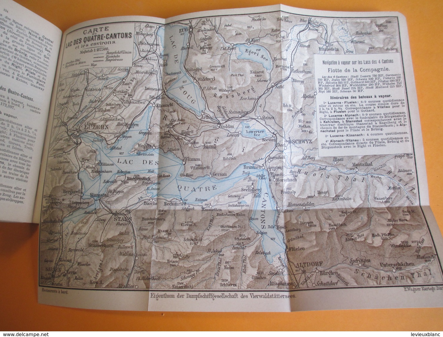 Guide /LUCERNE/Suisse/Lac des 4 Cantons et leurs environs/Hotel Les Balances/Souvenir/HEER/Raeber Fréres/ 1898    PGC159