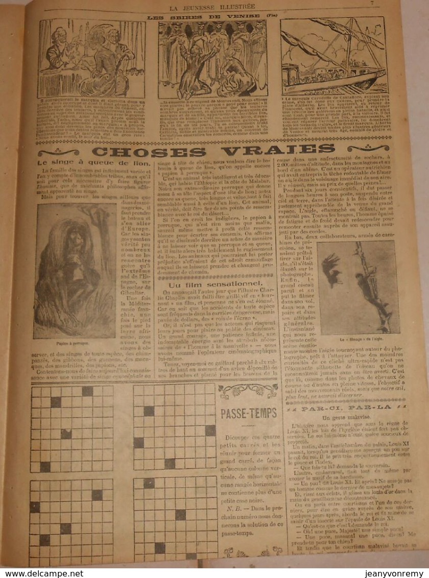 La Jeunesse Illustrée. N° 948. 4 Décembre 1921. - Jeunesse Illustrée, La