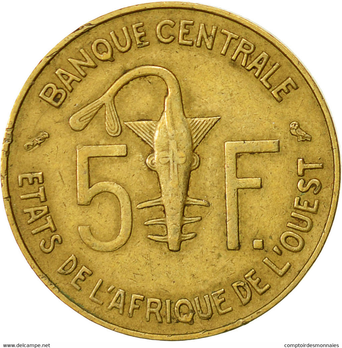 West African States, 5 Francs, 1971, TTB, Aluminum-Nickel-Bronze, KM:2a - Côte-d'Ivoire