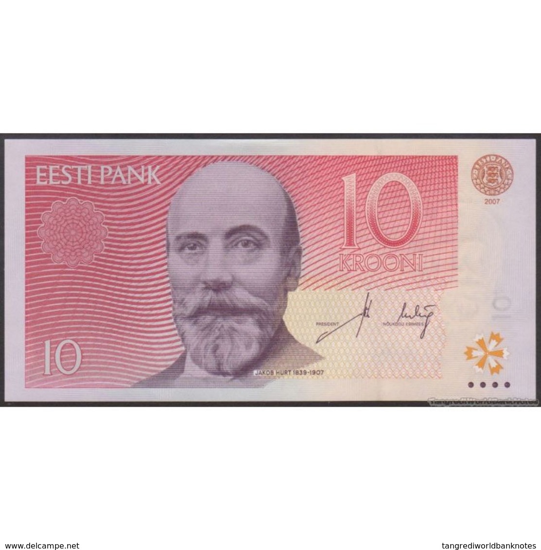 TWN - ESTONIA 86b - 10 Krooni 2007 Prefix CX UNC - Estonia