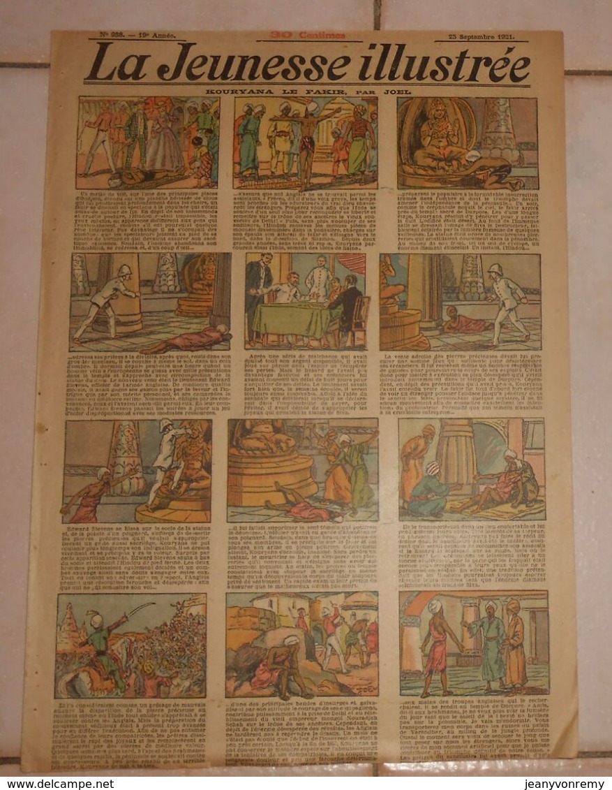 La Jeunesse Illustrée. N° 938. 25 Septembre 1921. - Jeunesse Illustrée, La