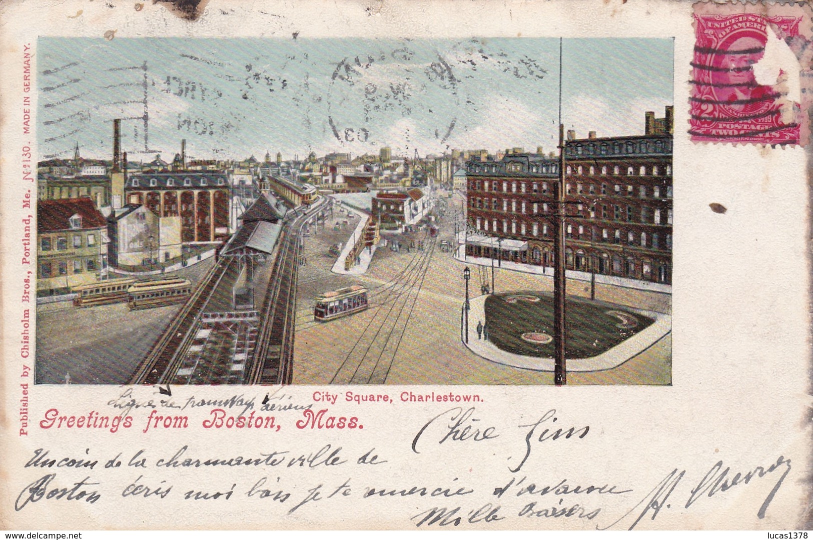 GREETINGS FROM BOSTON / MASS / CIRC1909 - Boston