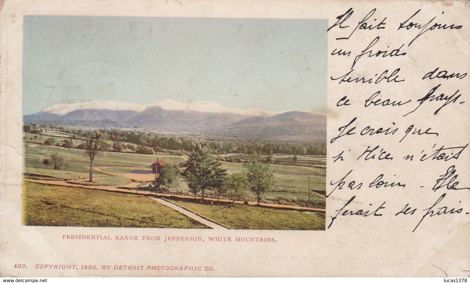 WHITE MOUNTAINS / PRESIDENTIAL RANGE  FROM JEFFERSON - Sonstige & Ohne Zuordnung