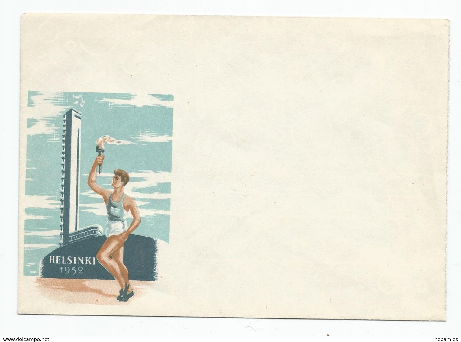 FINLAND -  HELSINKI - 15th SUMMER OLYMPICS - THE OLYMPIC STADIUM - UNUSED ORIGINAL COVER - - - Jeux Olympiques