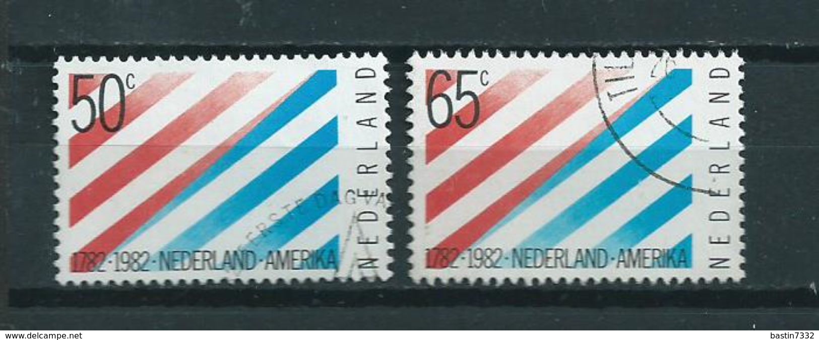 1982 Netherlands Complete Set US Friendship Used/gebruikt/oblitere - Usados