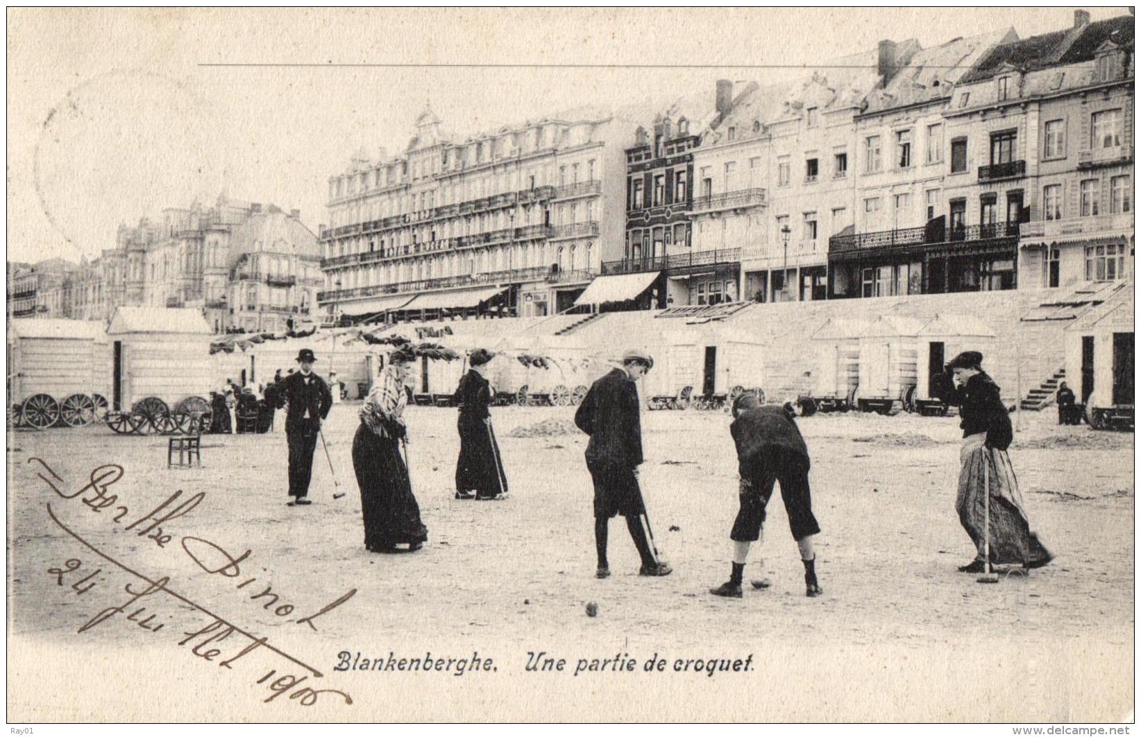 BELGIQUE - FLANDRE OCCIDENTALE - BLANKENBERGHE - Une Partie De Croquet. - Blankenberge