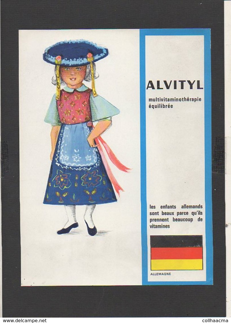 Collection Costumes Pays D'Europe Publicité Pharmaceutique,découpi,chromo / Découpage Prédécoupé Pays "Allemagne" - Children