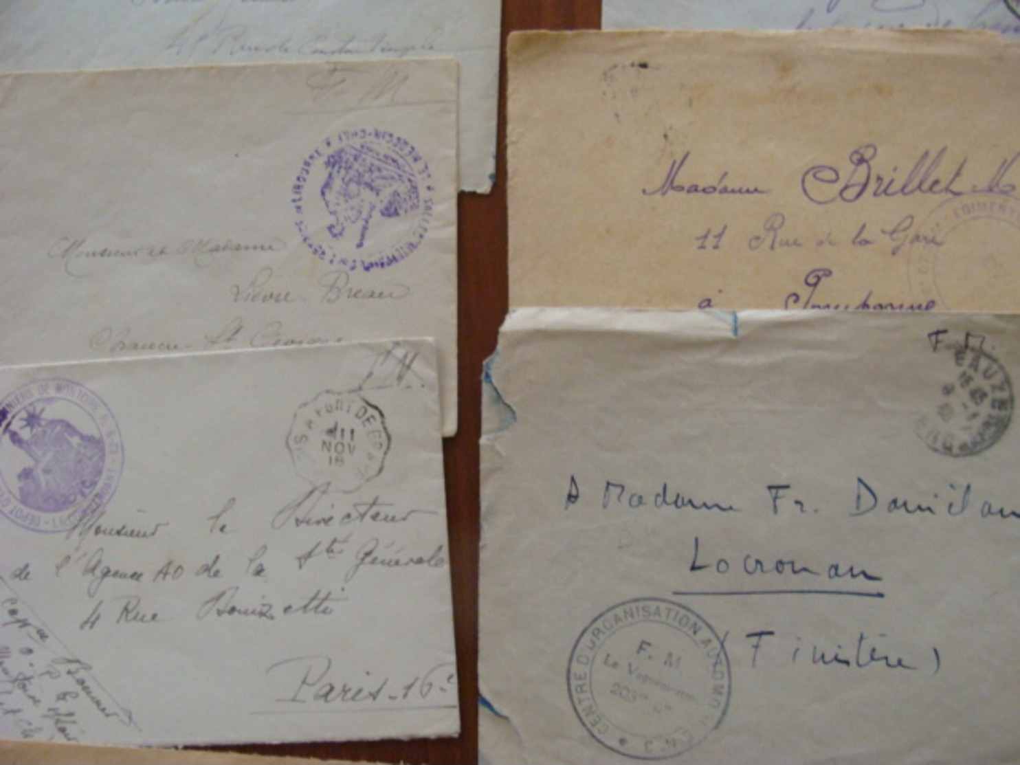 LOT 320 LETTRES CPA  CACHET MILITAIRE DE 1914 AUX ANNEES 1960 MARCOPHILIE TRESOR ET POSTE VOIR PHOTOS DU LOT