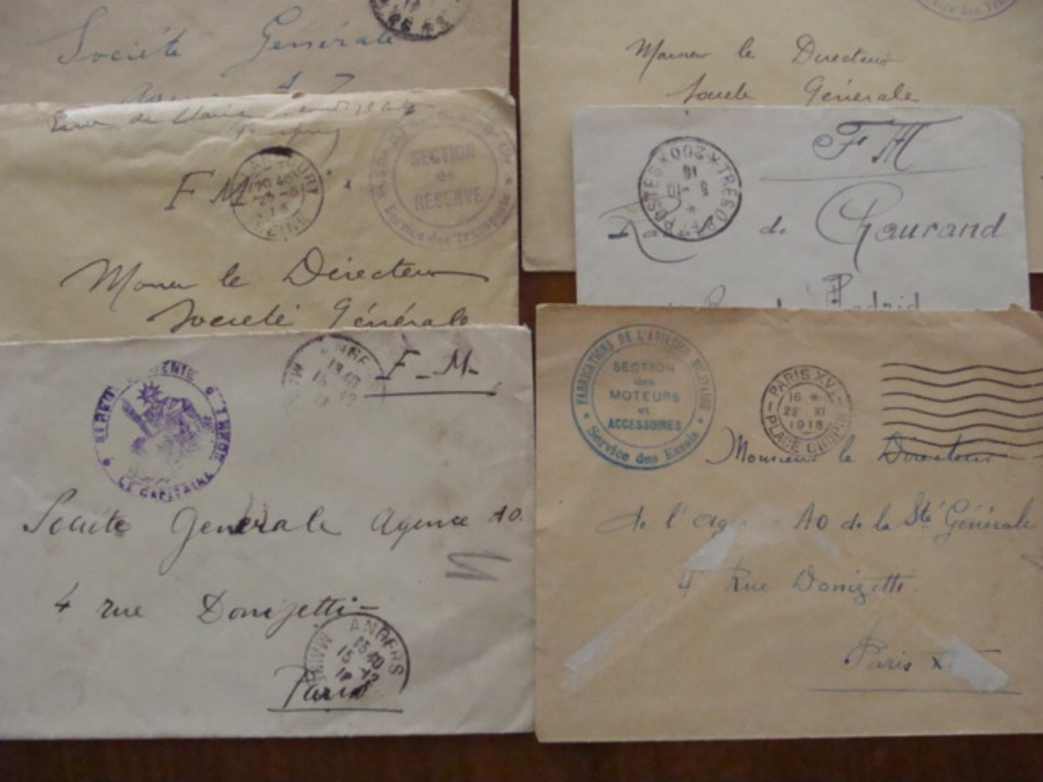 LOT 320 LETTRES CPA  CACHET MILITAIRE DE 1914 AUX ANNEES 1960 MARCOPHILIE TRESOR ET POSTE VOIR PHOTOS DU LOT