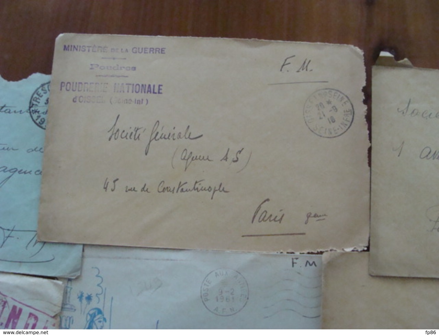 LOT 320 LETTRES CPA  CACHET MILITAIRE DE 1914 AUX ANNEES 1960 MARCOPHILIE TRESOR ET POSTE VOIR PHOTOS DU LOT